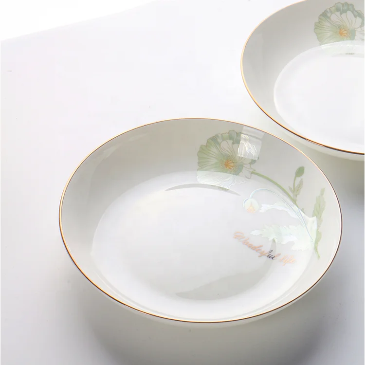 china supplier bone china white ceramic porcelain dinnerware sets