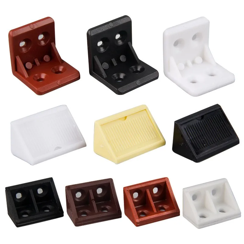 Corner Bracket Nylon Plastic Thickened Furniture Closet Right Angle 90 Degree Connecting Fittings Corner Code Hardware