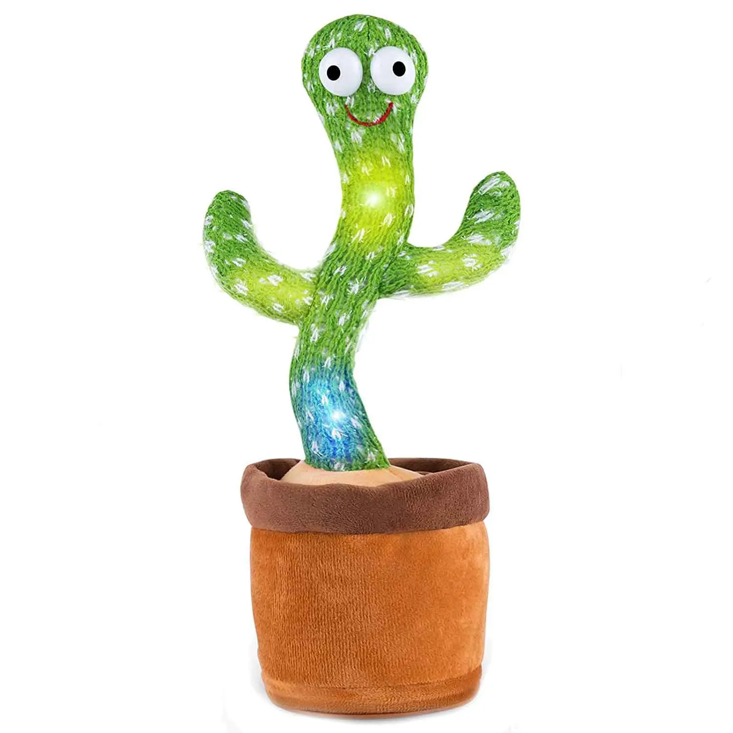 2021 Hot Products Cute Flowerpot Twisting Dance Cactus Doll Talking Singing Music Plush Toy Electric Dancing Cactus