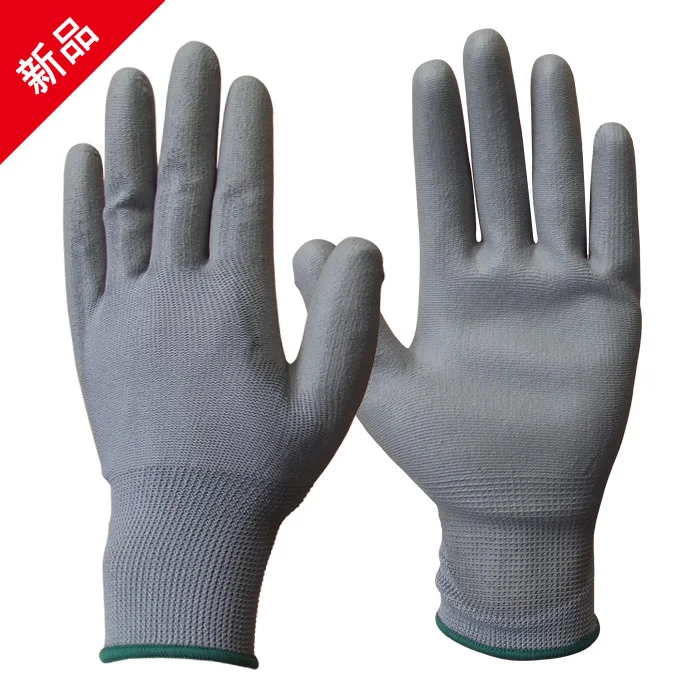 Cheapest Economic 13G Nylon PU Palm Coated Work Gloves En388