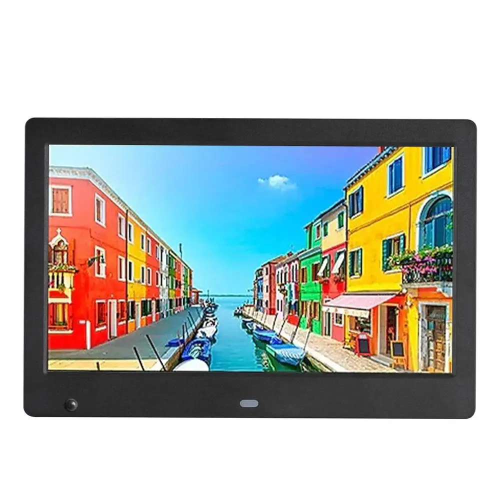 Фабрика customTouch экран IPS 10 дюймов цифровая фоторамка с датчиком движения видео MP4 петля играть часы функции