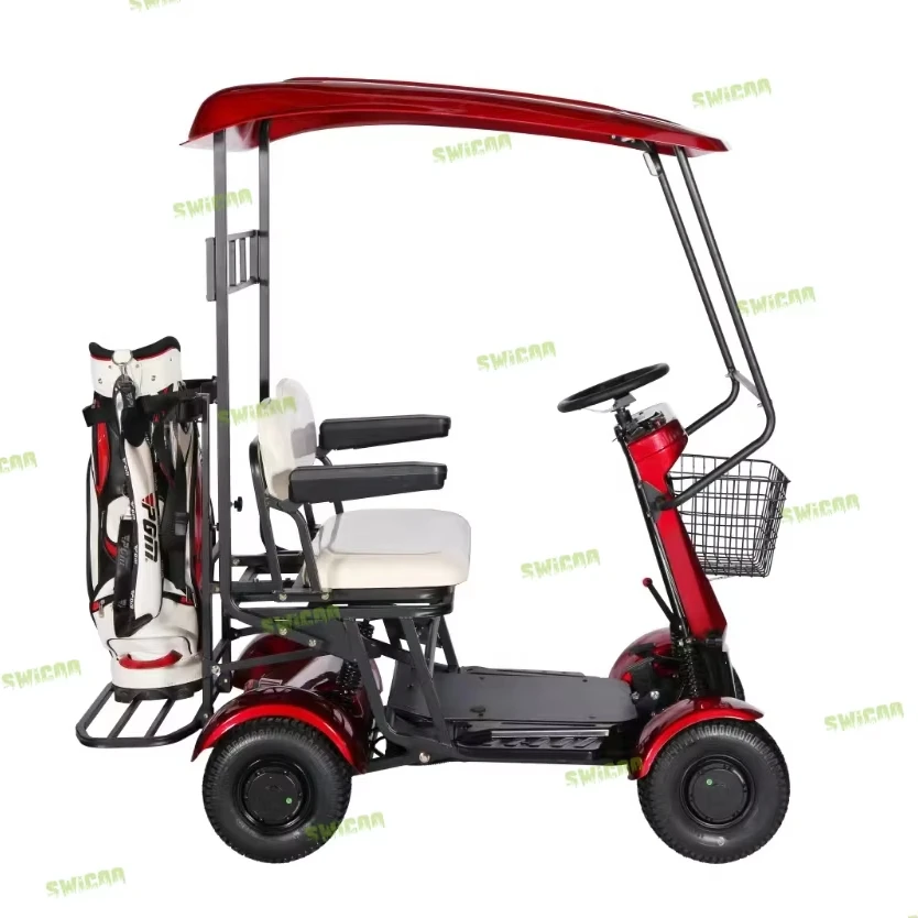 Ready to Ship 4*4 Electric Golf Cart 60V/30A Lithium Battery 4WD Off Road Buggy 2 Seater Golf Cart for Factory Direct Sale