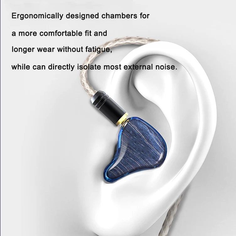 Wired Earbuds Balanced 1ba 1dd in Ear Monitors Earphones for Musician Singer Stage Band HiFi Kbear with Clear Sound