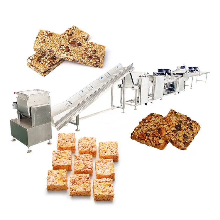 OCEAN Automatic Candy Bar Nut Machine Snack Food Cereal Bar Make Machine Used Protein Bar Production Line