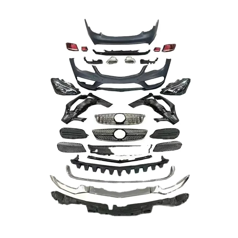 Facelift Body Kit for Mercedes Benz E Class Coupe W207 E200 E260 2010-2013 Upgrade 2014-2017 Bodykit Front Rear Bumper Grille