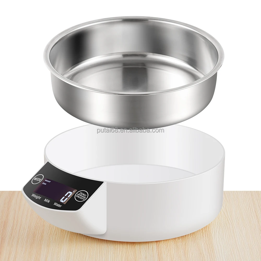 Factory Wholesale 5KG Stainless Steel Electronic Weight Scale Household Bowl Kitchen and Food Balance Scale