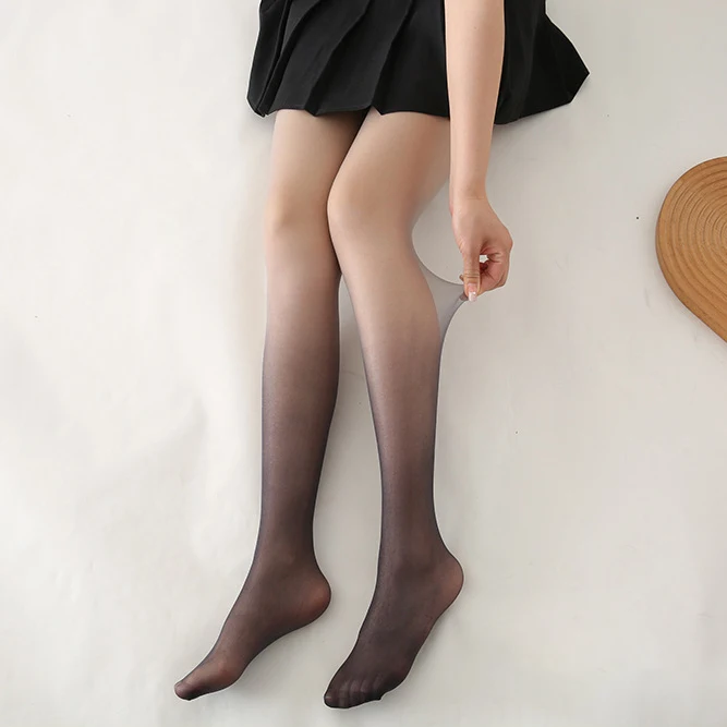 The latest fashion gradient color tights pantyhose Anti hook silk pants for ladies tights velvet tight panty stocking