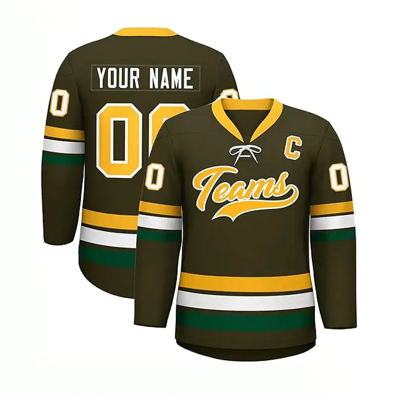 Factory Professional Customized Blank Youth Hockey Jersey Embroidery Sublimation Logo Polyester Tackle Twill Ice Hockey Jersey