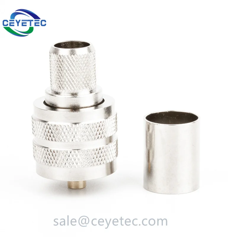 Ceyetec UHF Crimp Plug Male Connector PL259 for rg58 Cable