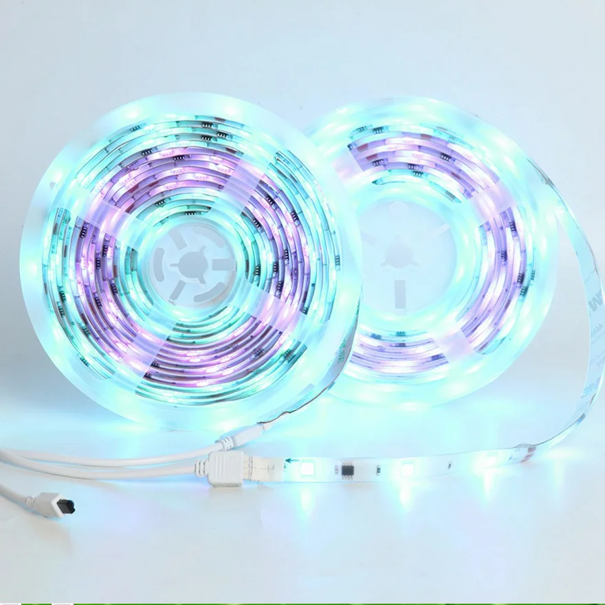 With Remote Dmx Cob Led Strip Connector Waterproof Ip68 Rgb Controller Light 15M 20M 30M Ws2812 Wireless Blue Wifi For Bedroom