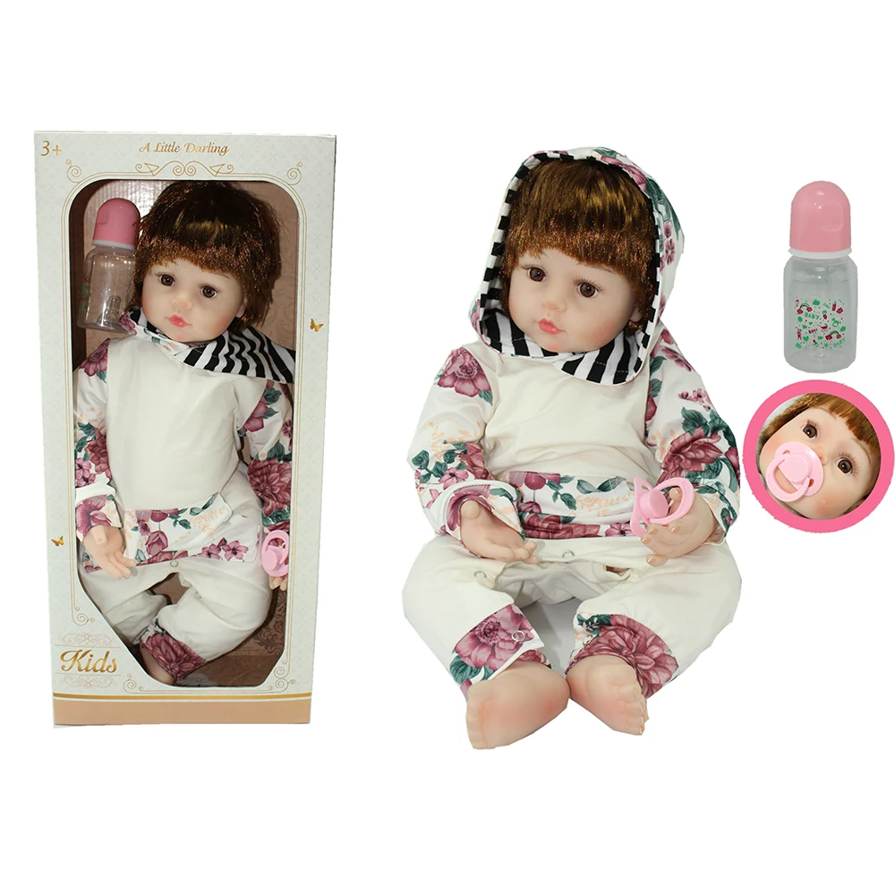 Cute Baby Doll Girl Live Doll Realistic Silicone Reborn Baby Toys Reborn Dolls