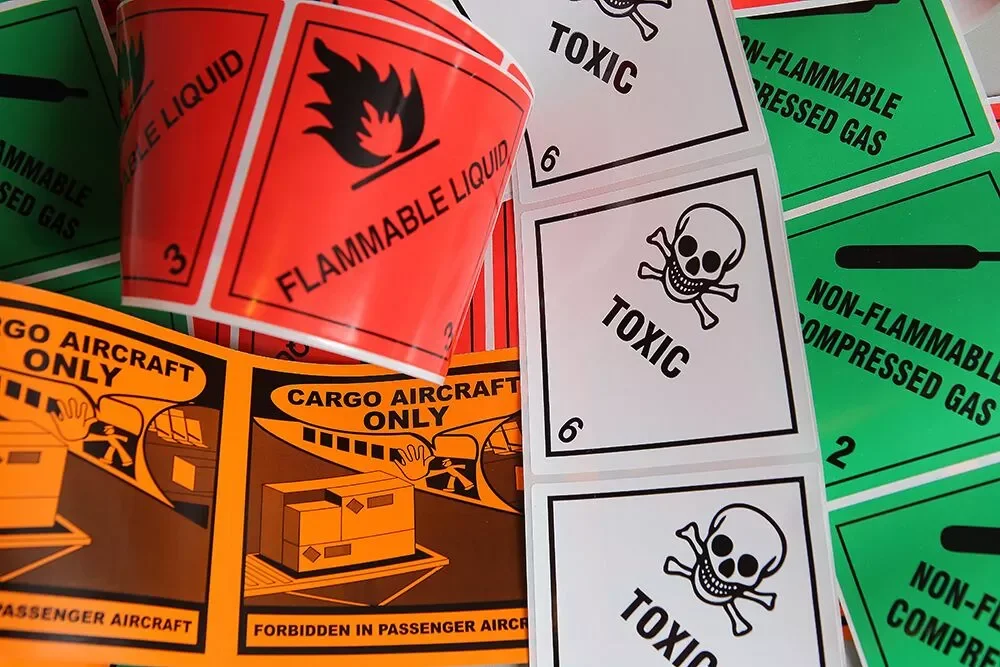Custom Dangerous Goods Label Strong Adhesive Waterproof Warning Label
