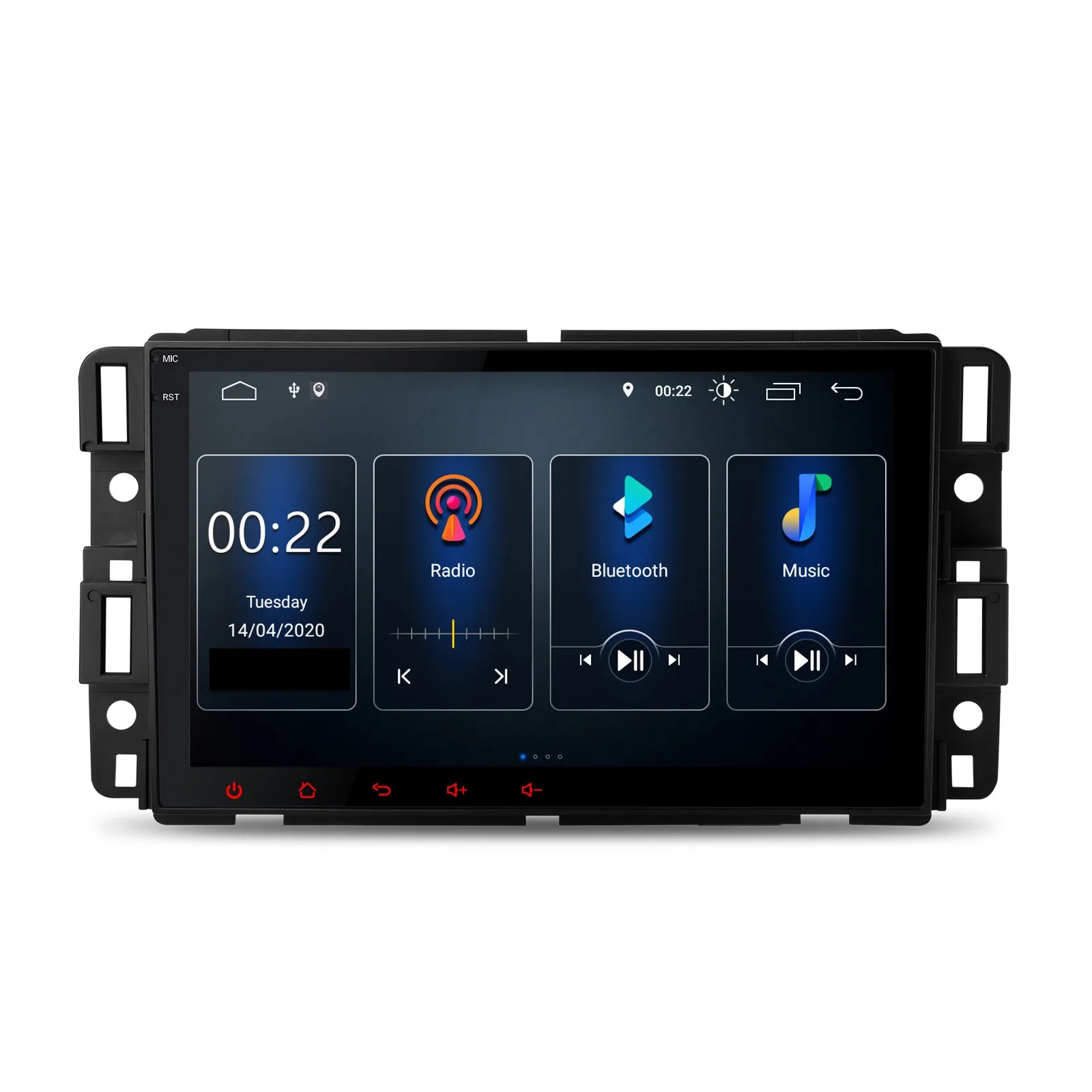Economic multifunctional 8 inch built-in dsp full rca output android car stereo for car