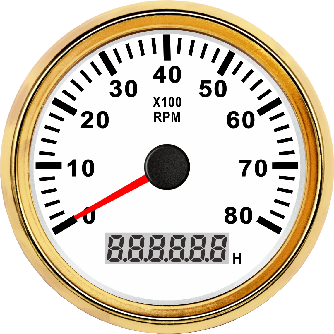 85mm Electrical Car Truck RPM Tachometer With Hour Meter 8000RPM with factoy price