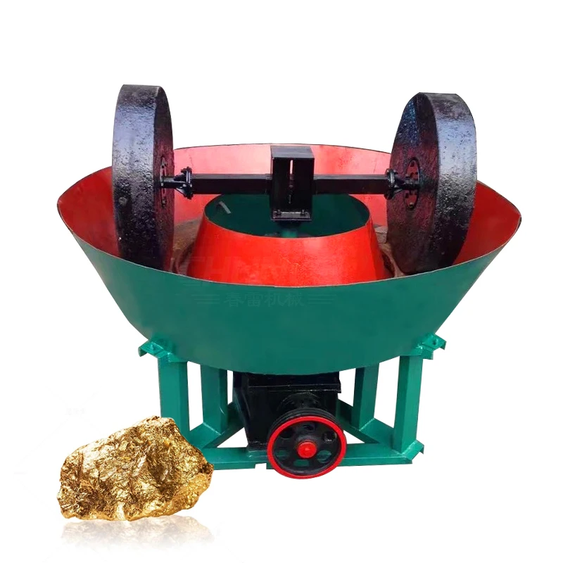 Factory Wholesale Gold Mining Equipment Gold Ore Grinding Grinder Mill Machine Wet Pan Mill With High Quality