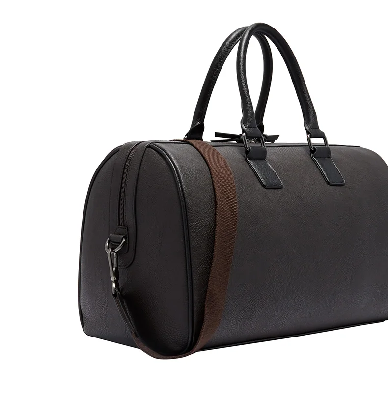 2021 Custom Fashion Large Capacity Outdoor Girls Shoulder Duffel Travel Bag Leather Men