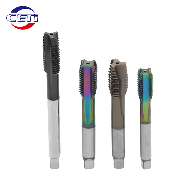 Wholesale HSS Tin Carbide CNC Machine Tapping Thread Tool  M3 M4 M5 M6 M8 Straight Slot Taps
