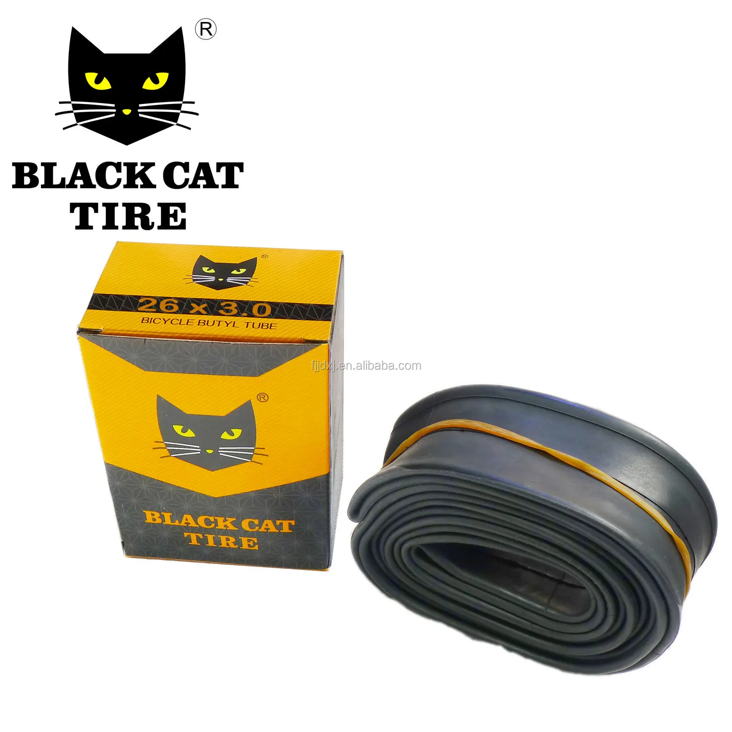 Wholesale Black cat tire city bicycle 20x3.0 24x3.0 26x3.0 fat bike butyl inner tube