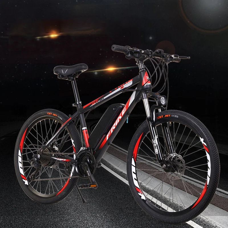 Электрический горный велосипед для взрослых, 36 В, 10 А, с переменной скоростью, для бездорожья, с литиевым аккумулятором, 26 дюймов