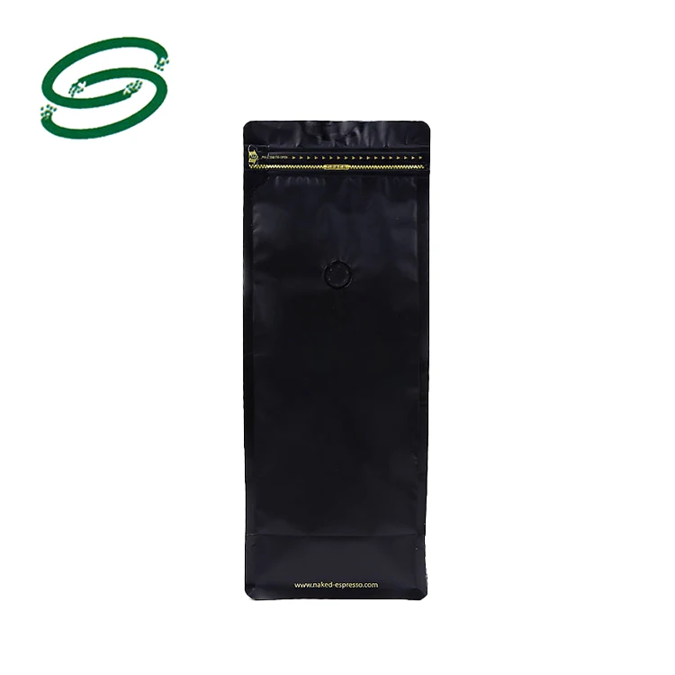 Wholesale flat bottom stand up Pouch resealable Coffee beans 33 oz tin tie hermetic sealed coffee bags packaging with Valve
