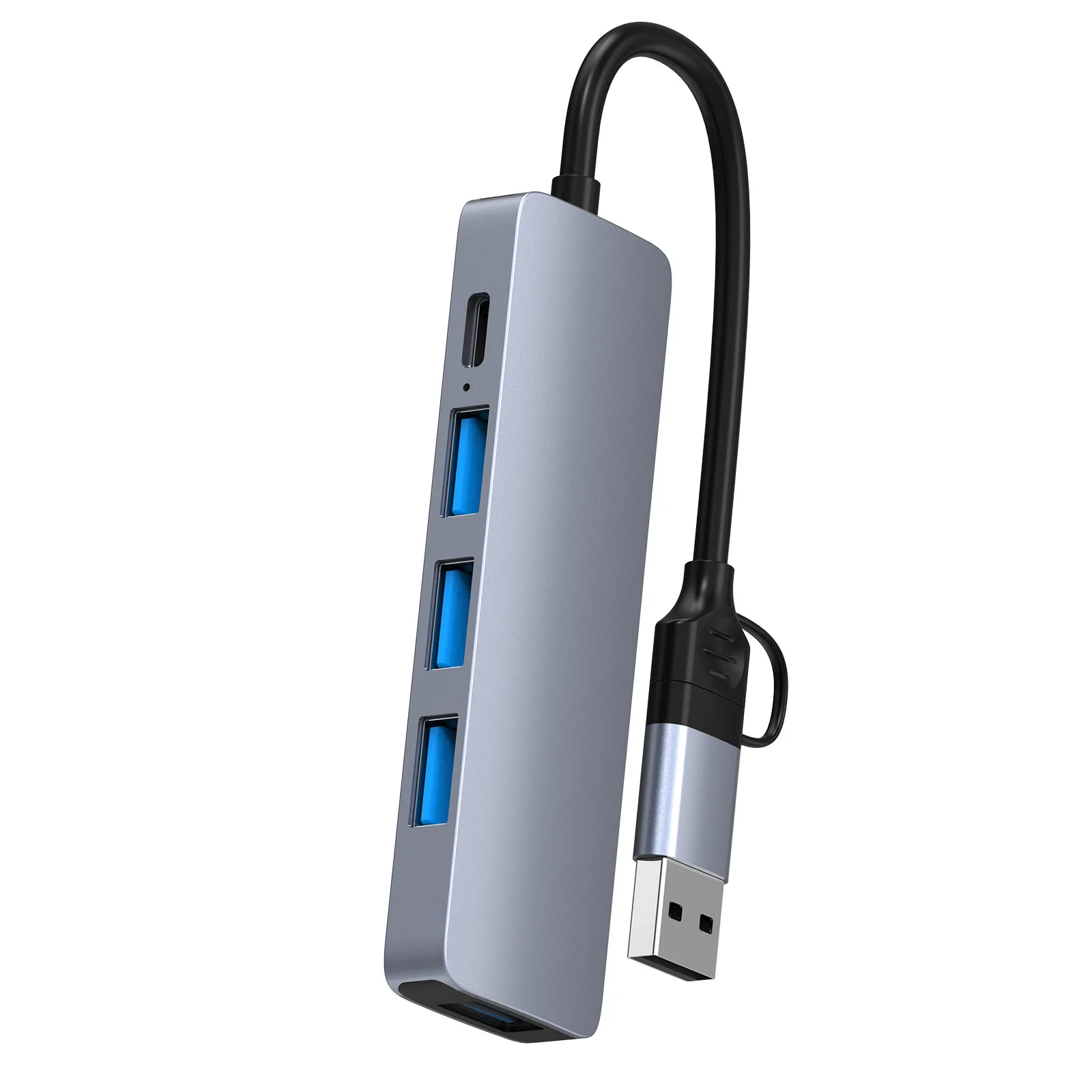Многофункциональный Usb C концентратор 5-в-1 Тип 60 Вт Pd Type для зарядки