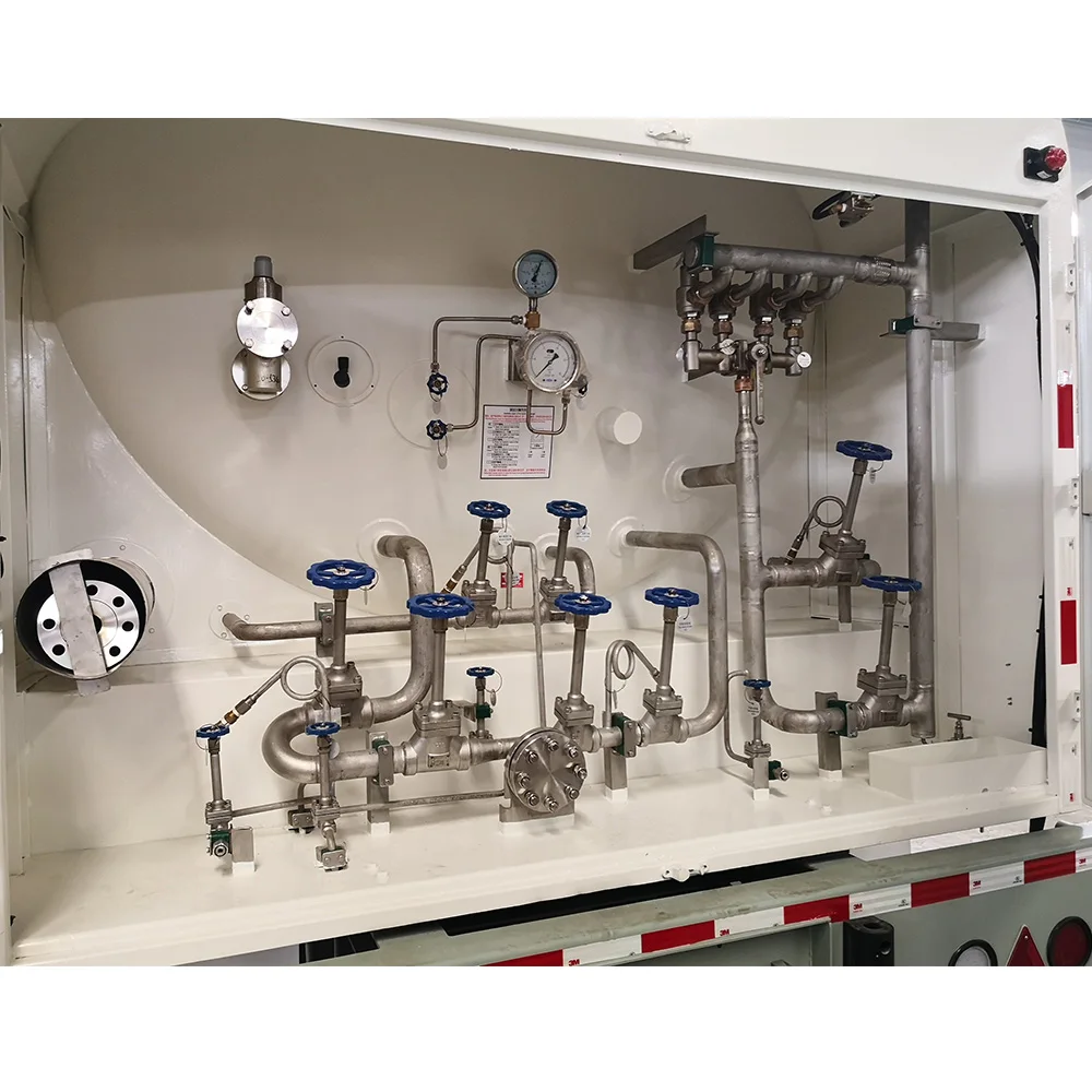 
Pure white 3-axle 40 ton cryogenic tank semi trailer (LAR/LIN/LOX/LCO2) 