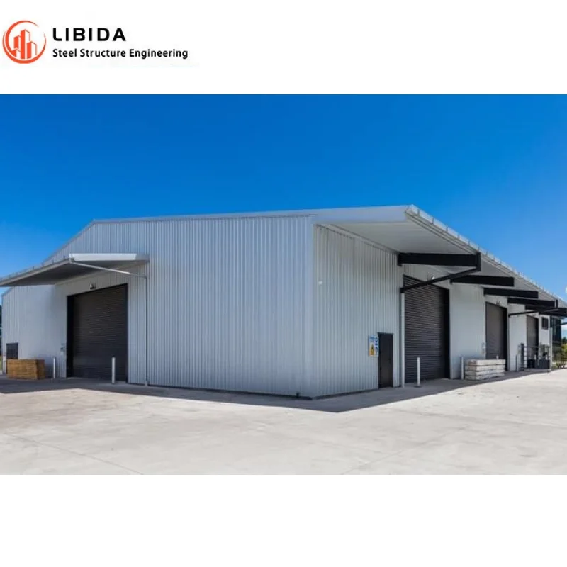 Metal light weight construction steel beam support prefabricated warehouse