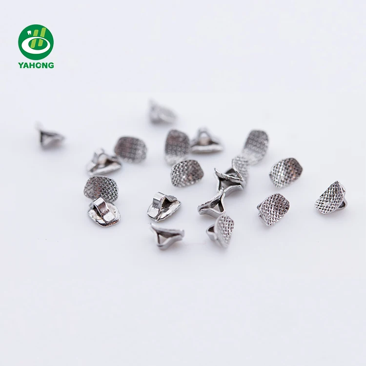 Dental teeth accessory direct bond eyelet rectangular base lingual buttons clamp
