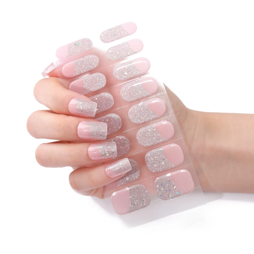 Гелевая наклейка для ногтей настраиваемый УФ-гель индивидуальная этикетка искусственные ногти