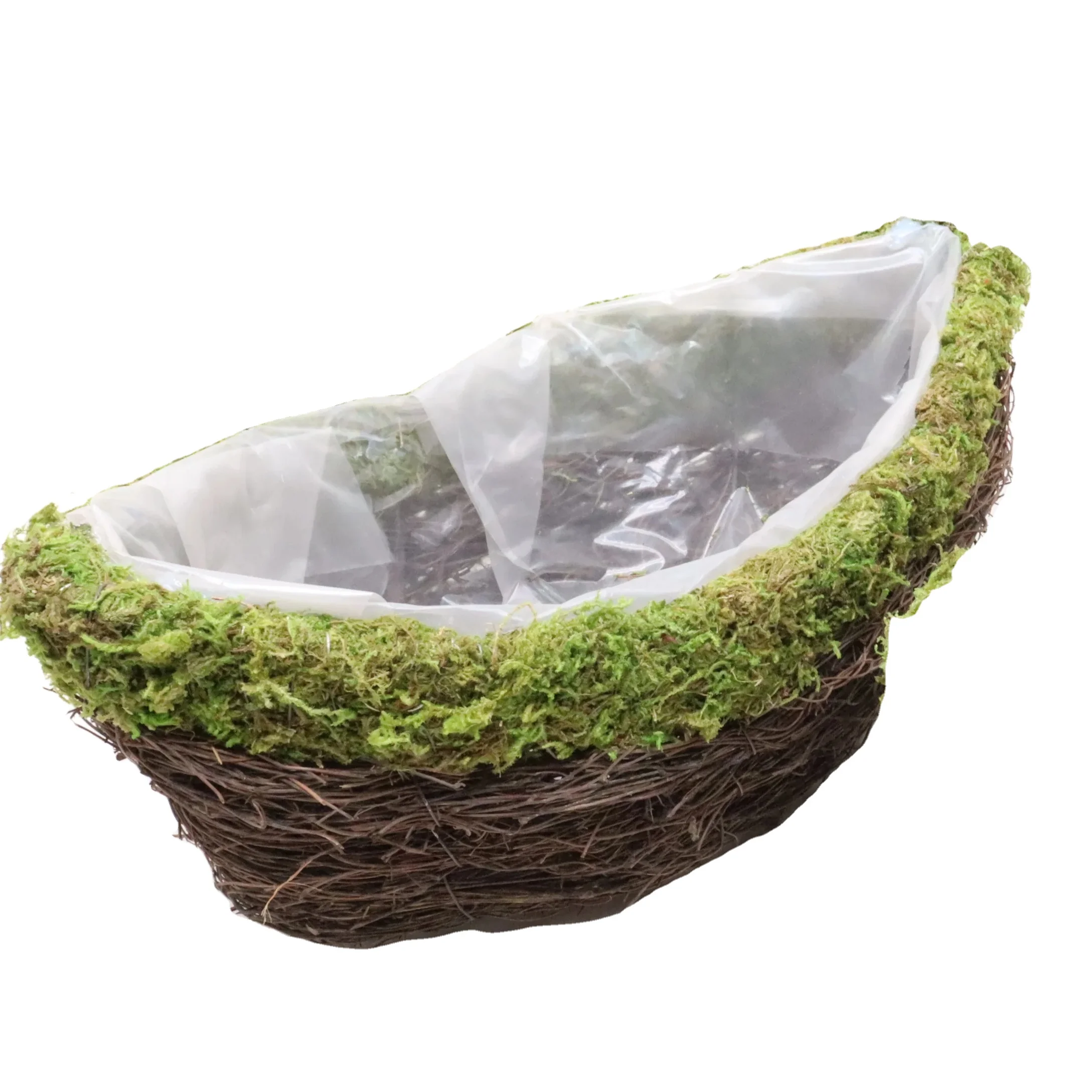 Manufactory Hand Made Natural Set Of   Boat basin  Planter For Flower Growing Or Artificial Flower Arrangement