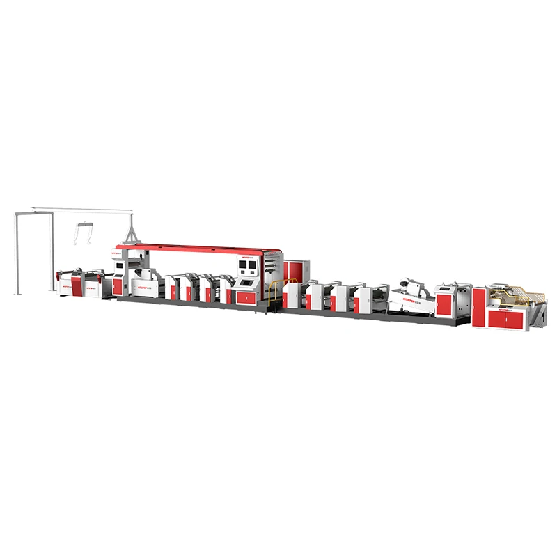 Automatic High Speed 6 Color Uv Flexo Printing Machine Petal Unit Type Flexographic Printing Machine