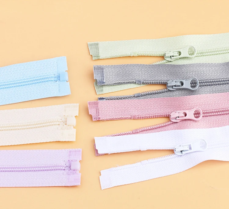 Multi Length Colorful Custom Zip Long Chain Nylon Zipper For Clothes