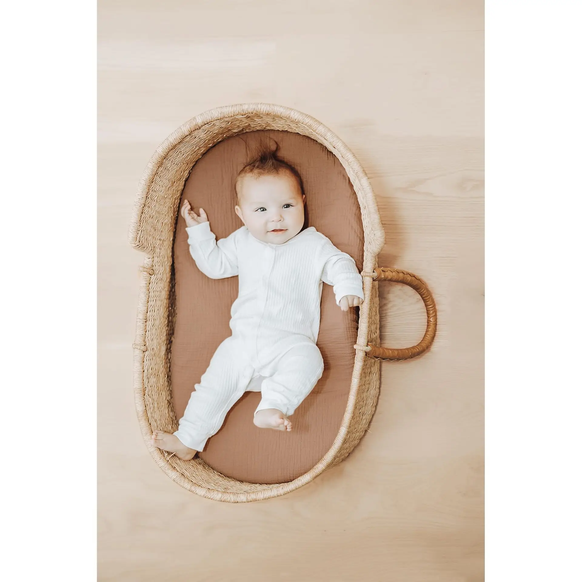Organic Cotton Knitted Muslin Crib Sheet Bed Set Eco-Friendly Eco-Friendly Linens Silk Marine Wearable Spring Baby Cribs Gift
