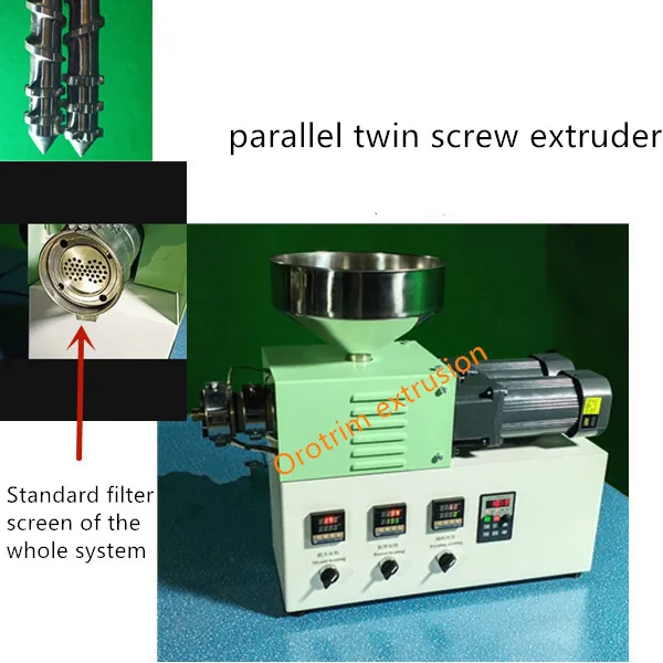 Double screw extruder  lab extruder small plastic extruder  two screw