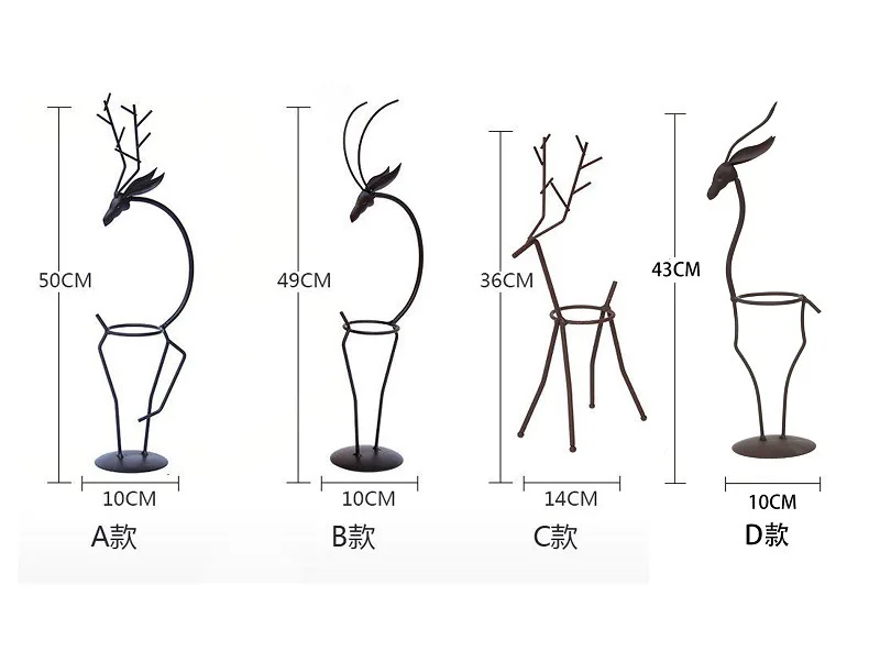10PCS 1.1 kg Iron deer rack hydroponic container as well as containerized plant to decoration your home with living room