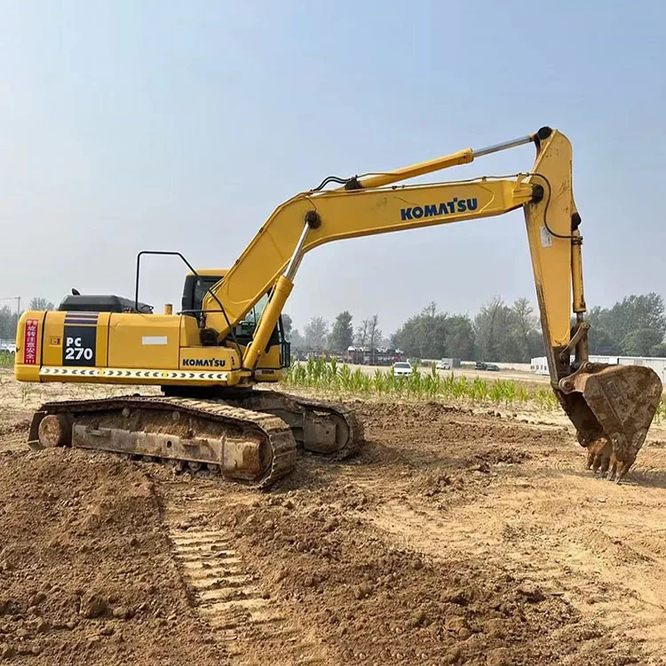 Factory Sale Large Size Used Excavators 27 Ton Komatsu PC270 Crawler Second Hand Digger Machine