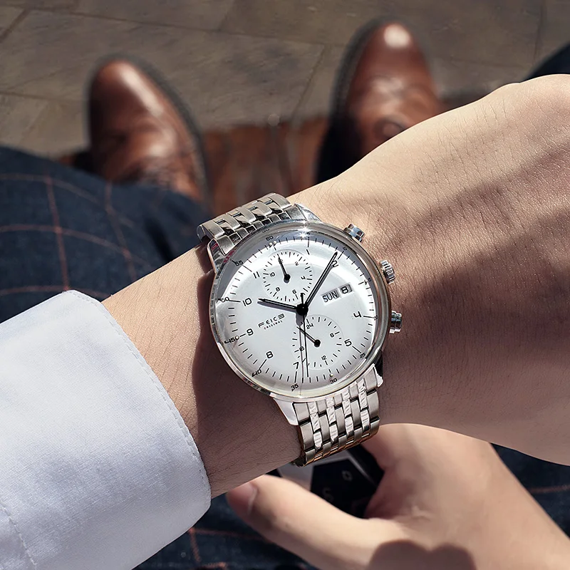 Stainless Steel Male 3ATM Waterproof Wristwatch Man Business Hot Wristwatch