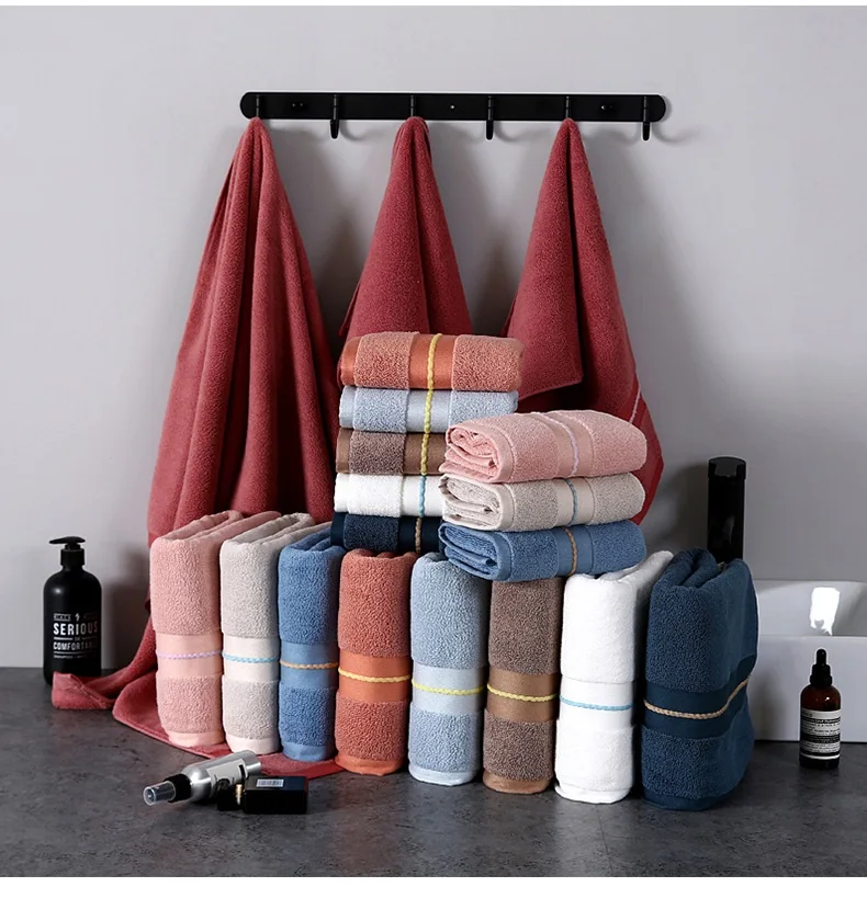 Hot sale custom logo luxury spa hand face towel sets 100% cotton salon hotel hilton towel