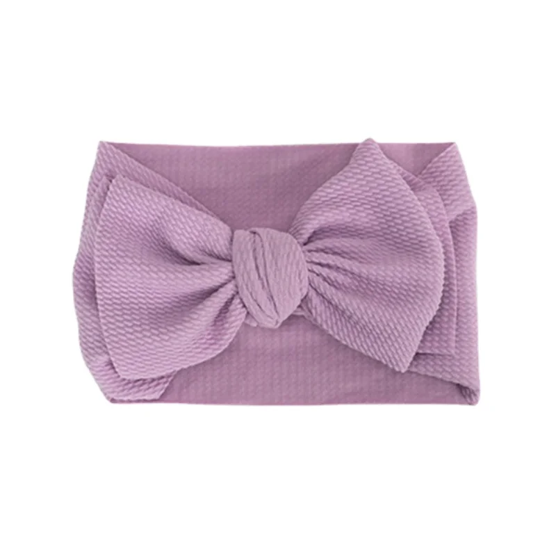 Baby Headbands For Girls Newborn Toddler Girls Solid Bow Turban Headband Stretch Hairband Headwear Kids Hair Accessories