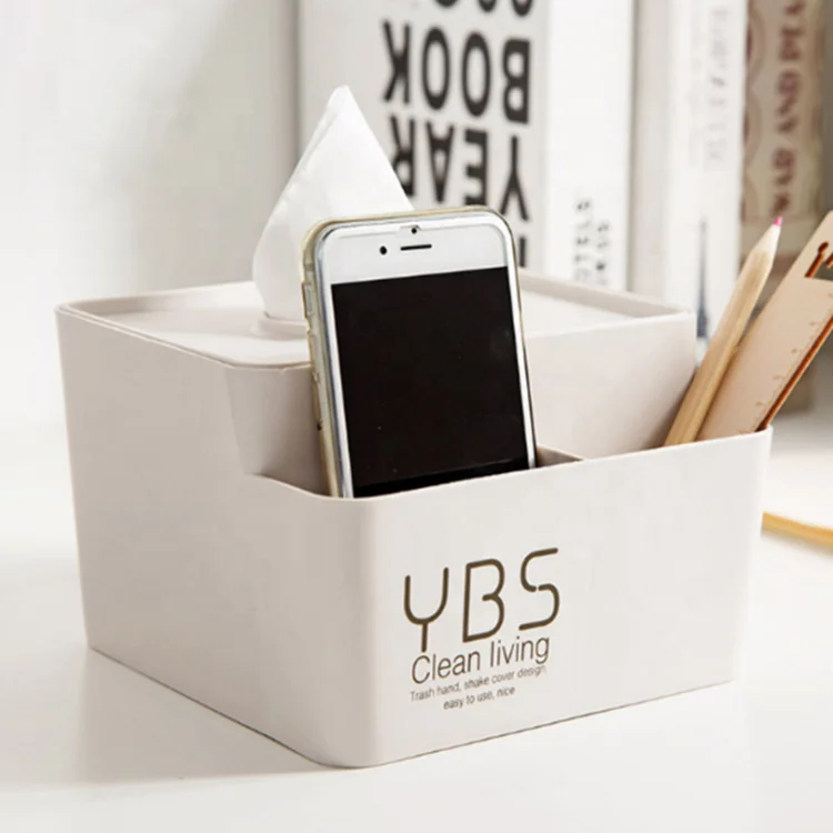 Tissue Box, Multifunctional Tissue Storage Box Sell Well Concise Plastic Eco-friendly Carton Minimalist Popular Home Storage