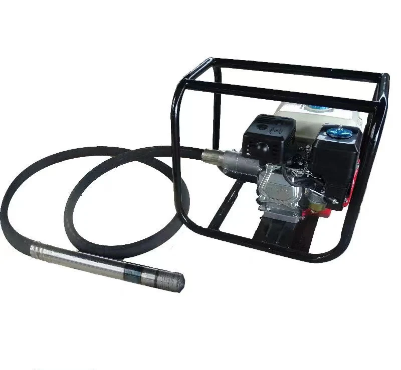 portable powerful gasoline gx160 engine with 4-8meter shaft needle concrete vibrator poker vibrating frame