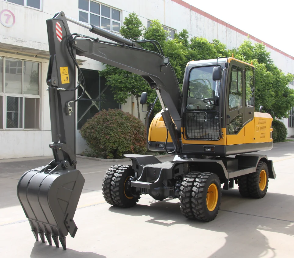fast delivery low price 6 ton wheel digger machine excav