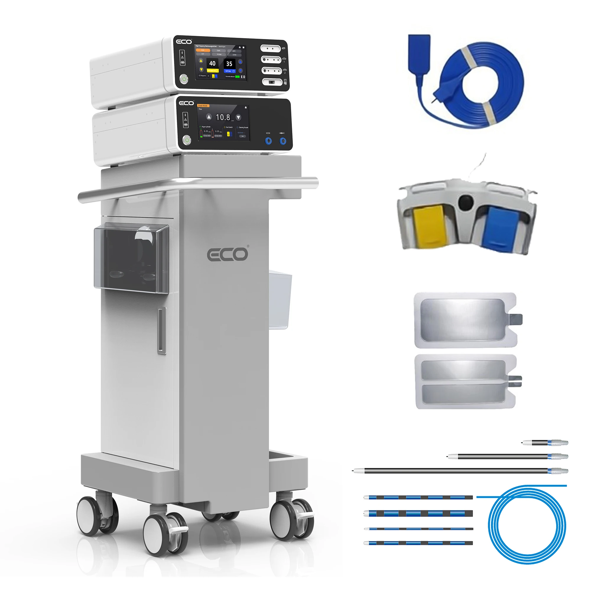 High frequency argon plasma coagulation in gastroenterology electrosurgical with argon module