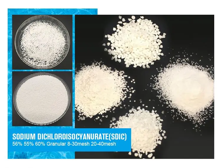 Guaranteed Quality Swimming pool Chemicals sdic chlorine tablets /granular sdic 56%Chlorine Tablets