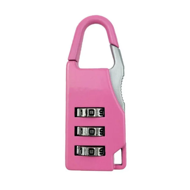 3 Mini Dial Digit Number Code Password Combination Padlock Security Travel Safe Lock for Padlock Luggage Lock of Gym