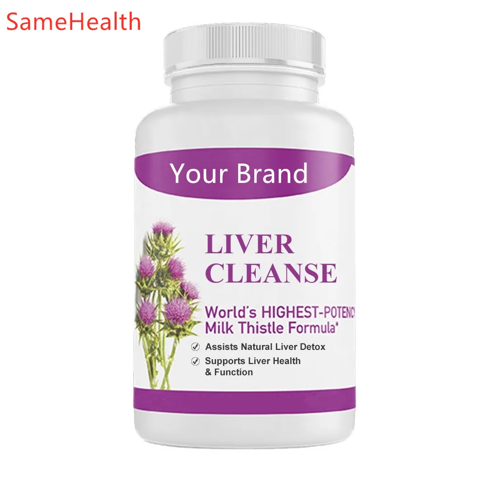 Natural Private Label Pure Silymarin Extract Milk Thistle Capsules Dietary Supplement For Liver Health
