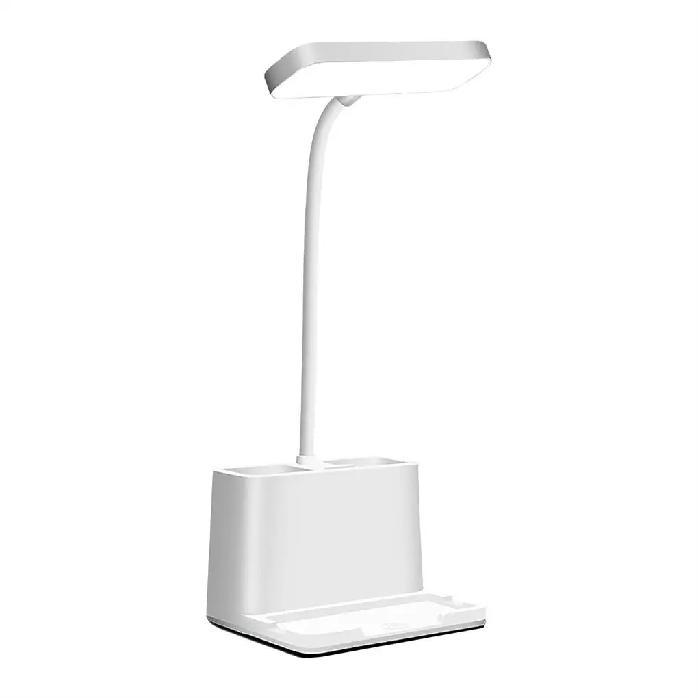 reading light Desk Lamp with Pen Phone Holder Bright Desk Light Eye-Caring Light Portable Table Lamp Adjustable