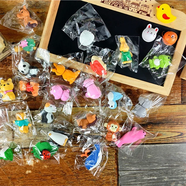 Экологически чистый нетоксичный детский ластик DIY для карандашей с забавными животными из ТПР