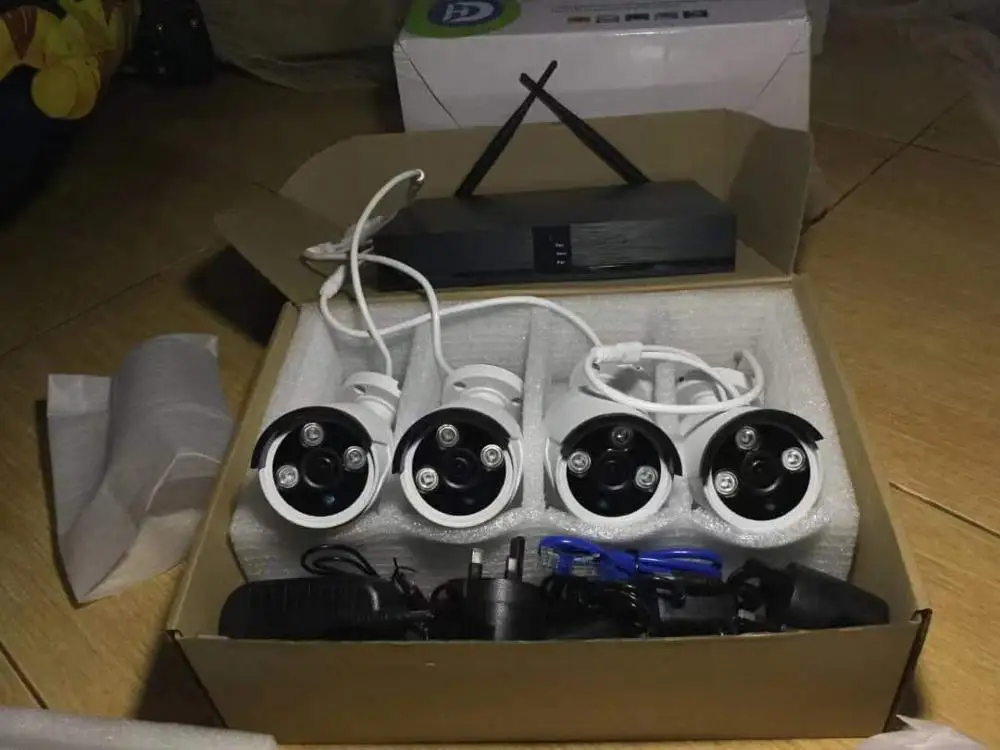  Оптовая продажа 4-канальный Открытый Водонепроницаемый 1080P камеры Wifi CCTV система безопасности Беспроводной NVR