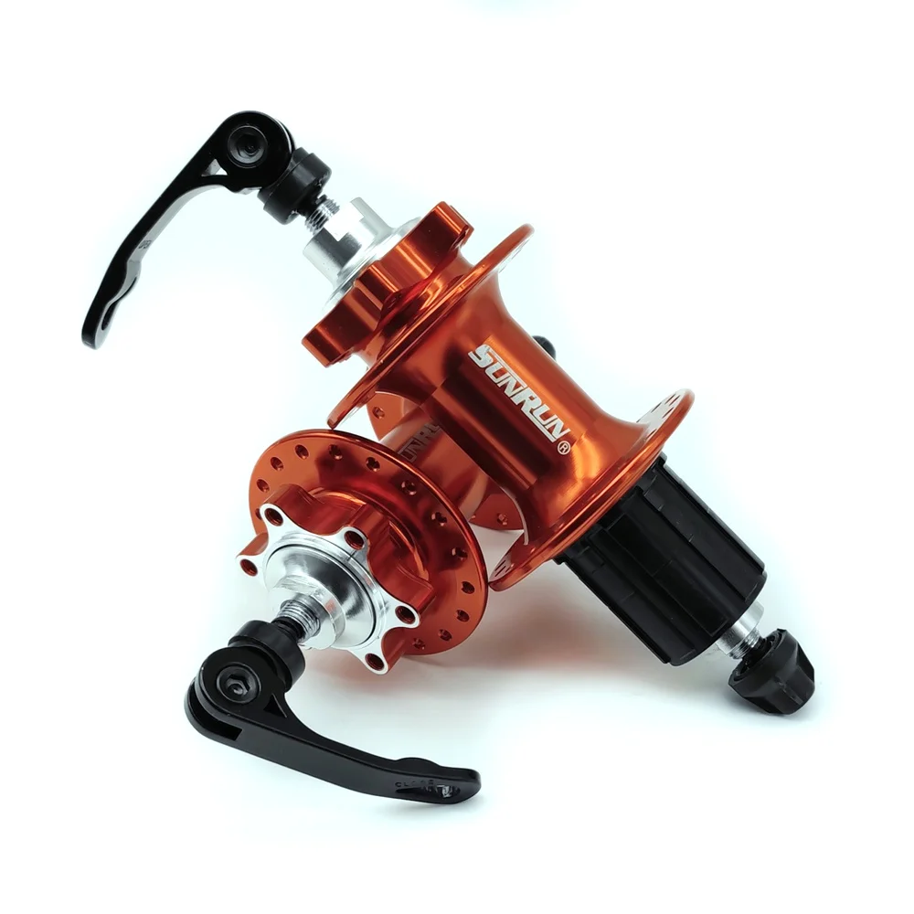 Bicycle Hub Material Aluminum Disc Model with sealed bearing SUNRUN FH-M02 RM-M02 RED MTB alloy hub